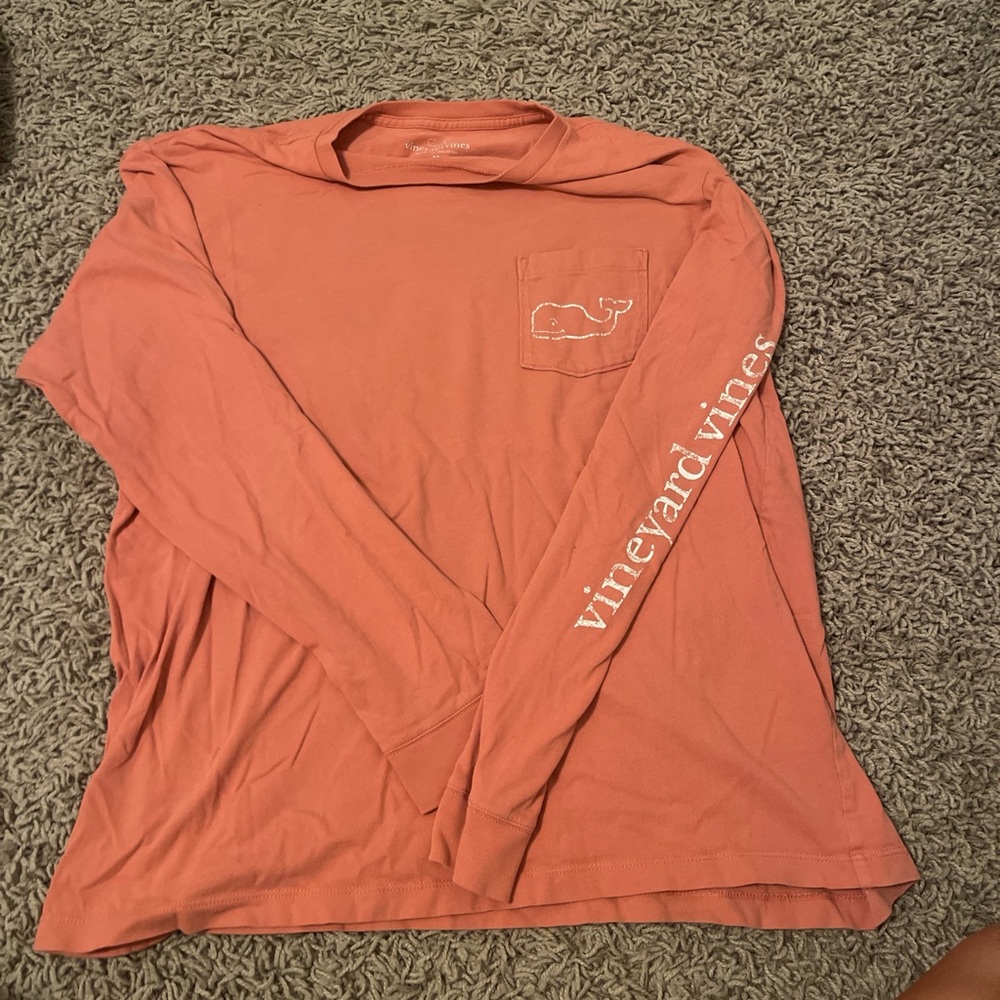 Vineyard Vines Women’s Coral Long Sleeve Shirt